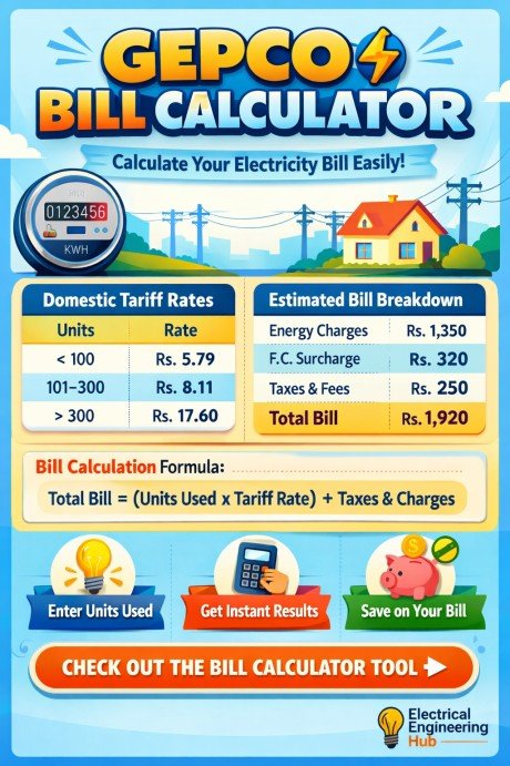 GEPCO Bill Calculator 1 GEPCO Bill Calculator