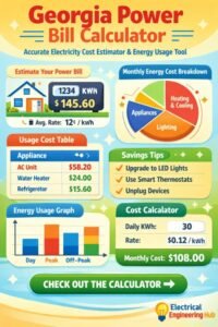 Georgia Power Bill Calculator – Accurate Electricity Cost Estimator & Energy Usage Tool 2 Georgia Power Bill Calculator – Accurate Electricity Cost Estimator Energy Usage Tool Georgia Power Bill Calculator – Accurate Electricity Cost Estimator & Energy Usage Tool