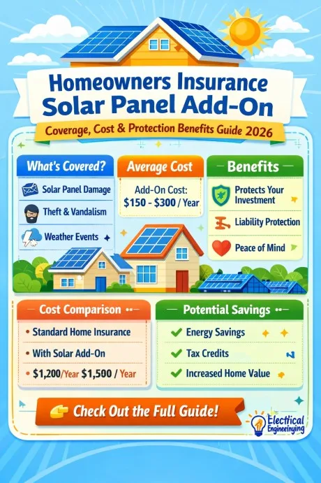 Homeowners Insurance Solar Panel Add-on  Coverage, Cost & Protection Benefits Guide 2026