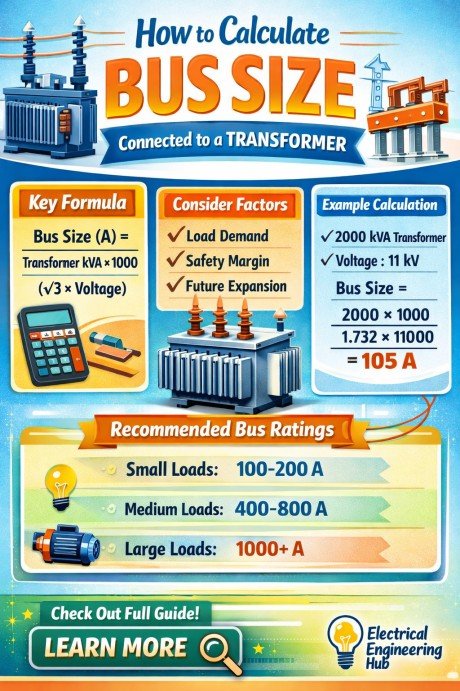 How to Calculate Bus Size Connected to a Transformer 1 How to Calculate Bus Size Connected to a Transformer
