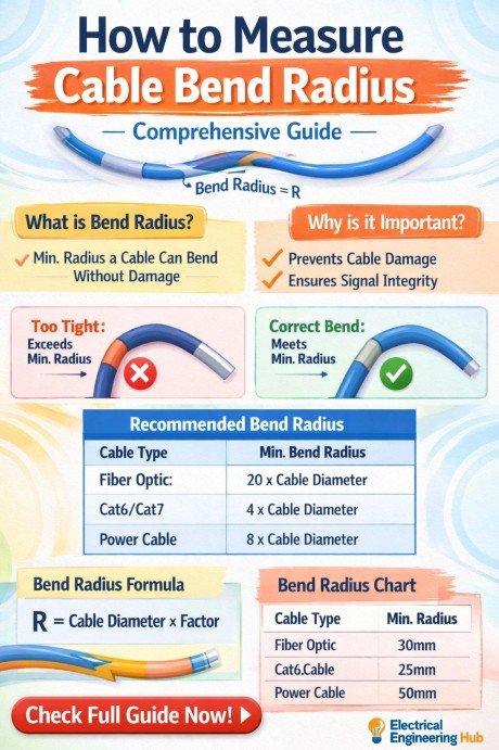 How to Measure Cable Bend Radius | Comprehensive Guide 1 How to Measure Cable Bend Radius Comprehensive Guide