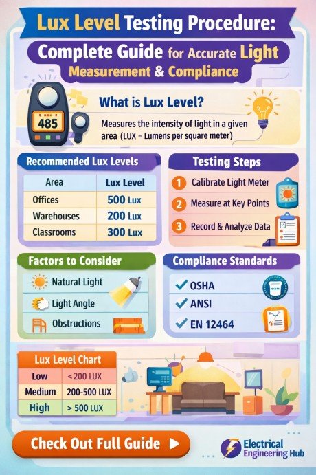 Lux Level Testing Procedure