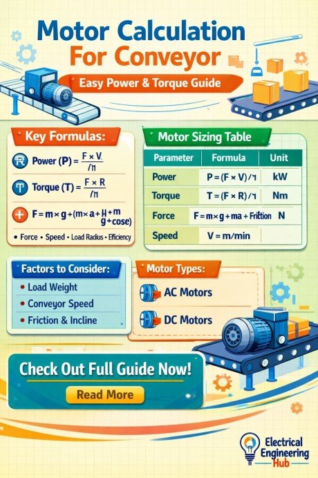 Motor Calculation For Conveyor Easy Power & Torque Guide