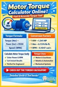 Motor Torque Calculator Online Motor Torque Calculator Online