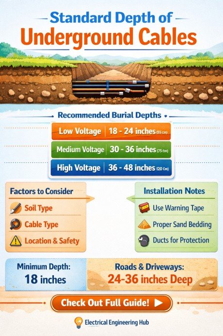 Standard Depth of Underground Cables 1 Standard Depth of Underground Cables