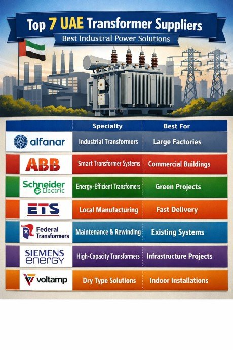 Top 7 Transformers Assembly Suppliers in UAE  Best Industrial Power Solutions