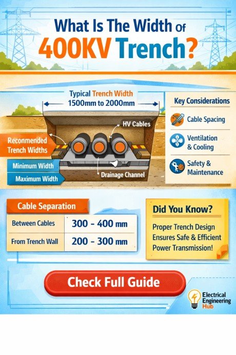 What Is The Width Of 400KV Trench? 1 What Is The Width Of 400KV Trench