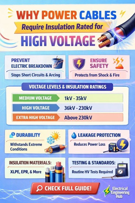 Why Power Cables Insulation Rated for High Voltage