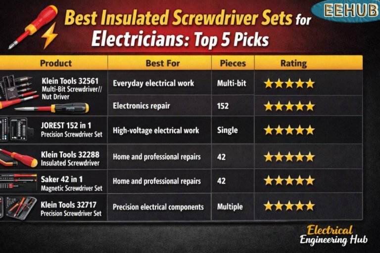 Best Insulated Screwdriver Sets for Electricians: Top 5 Picks