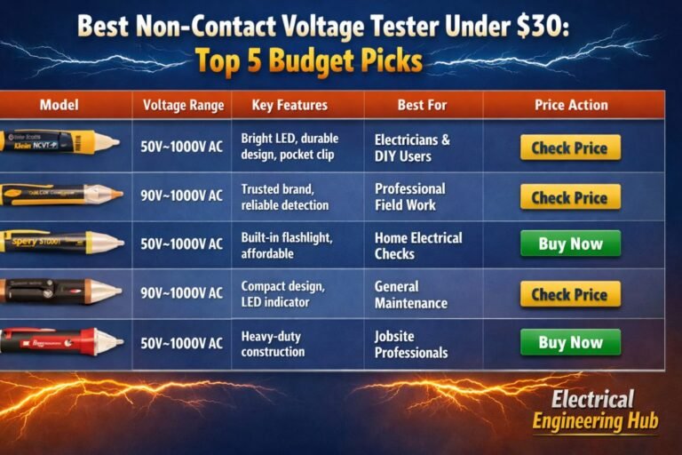 Best Non-Contact Voltage Tester Under $30 Top 5 Budget Picks