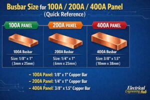 Home 3 Busbar Size for 100A200A400A Panel (Quick Reference)