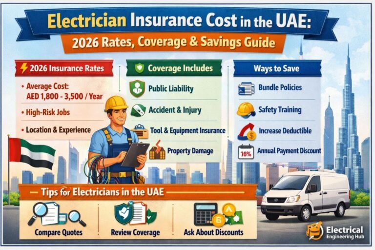 Electrician Insurance Cost in the UAE 2026 Rates, Coverage & Savings Guide