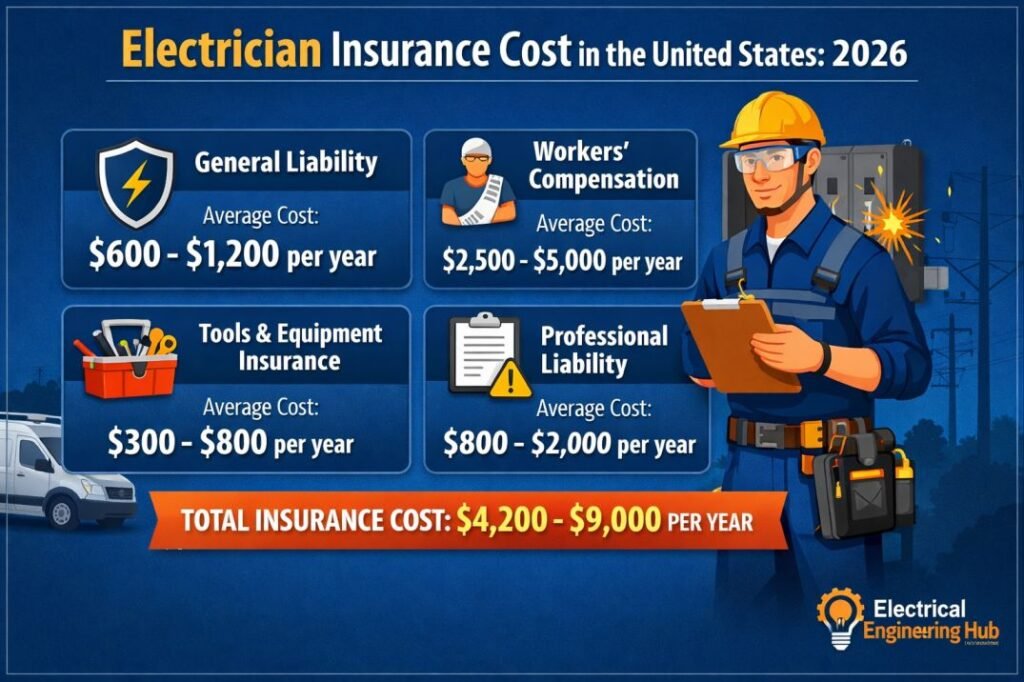 Electrician Insurance Cost in the United States: 2026 1 Electrician Insurance Cost in the United States 2026