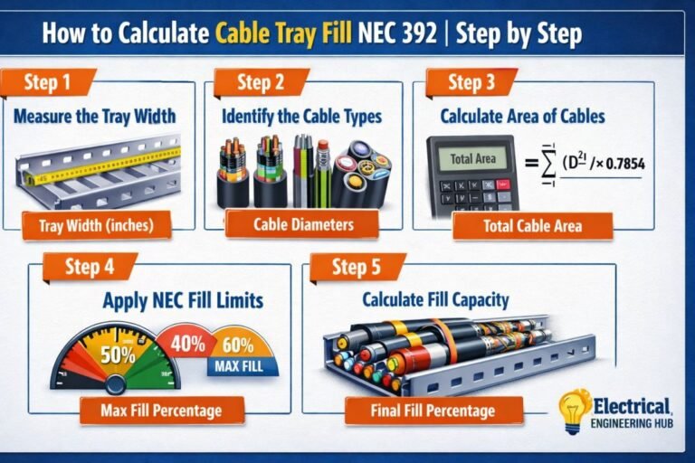 How to Calculate Cable Tray Fill NEC 392 Step by Step