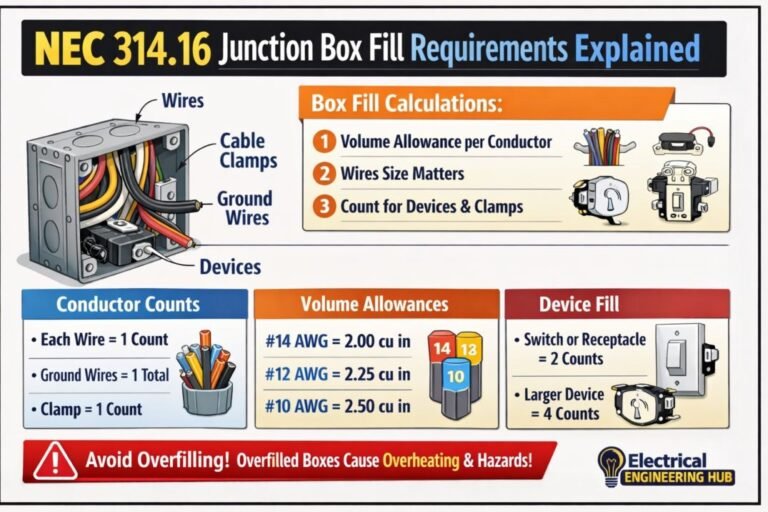 NEC 314.16 Junction Box Fill Requirements Explained 1 NEC 314.16 Junction Box Fill Requirements Explained