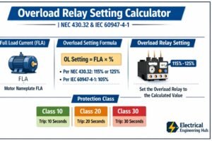 Home 11 Overload Relay Setting Calculator NEC 430.32 & IEC 60947-4-1