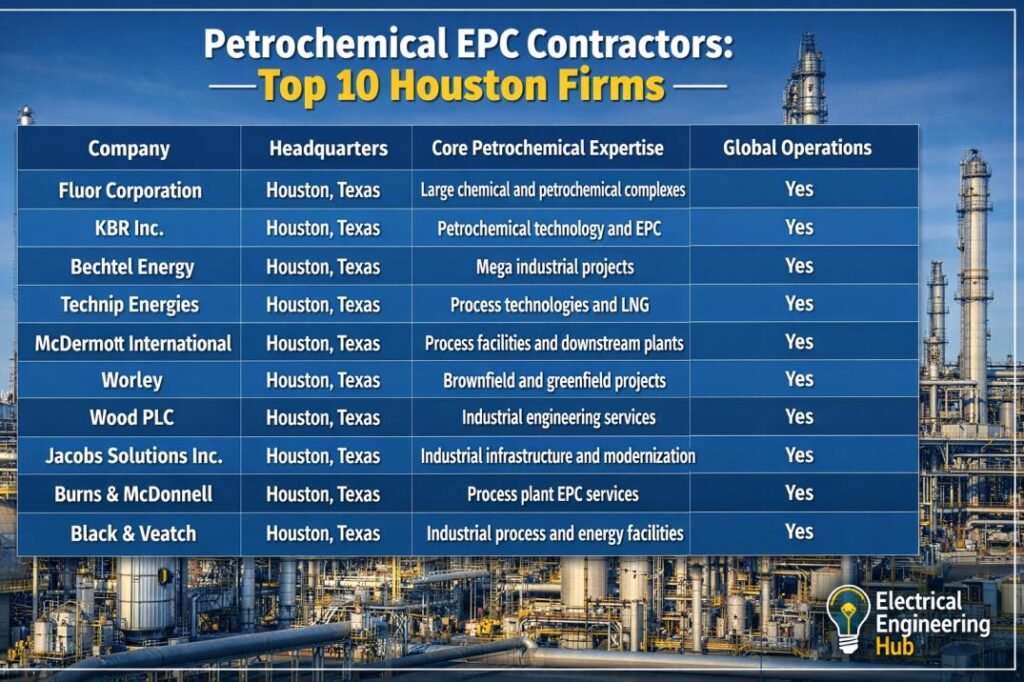 Petrochemical EPC Contractors Top 10 Houston Firms