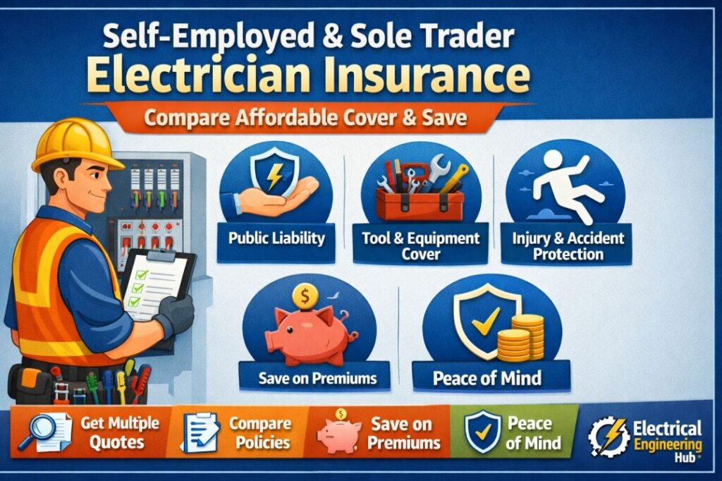 Self-Employed & Sole Trader Electrician Insurance Compare Affordable Cover & Save