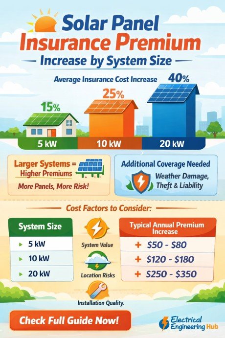 Solar Insurance Premium Increase by System Size