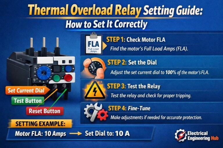Thermal Overload Relay Setting Guide How to Set It Correctly