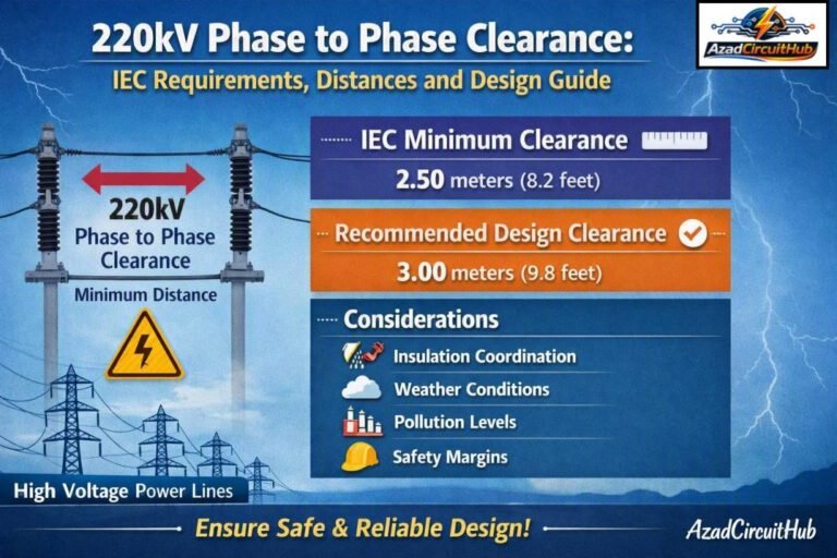 220kV Phase to Phase Clearance IEC Requirements, Distances and Design Guide