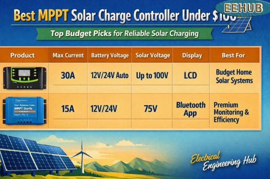 Best MPPT Solar Charge Controller Under $100 Top Budget Picks for Reliable Solar Charging