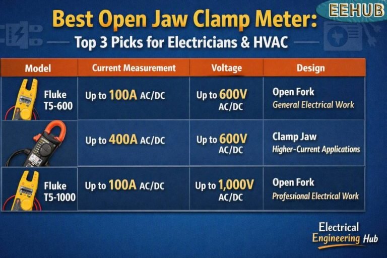 Best Open Jaw Clamp Meter Top 3 Picks for Electricians & HVAC