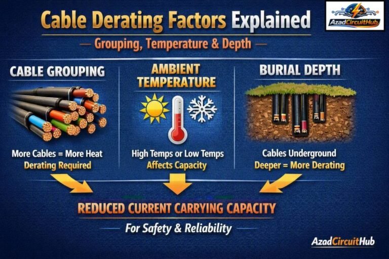 Cable Derating Factors Explained: Grouping, Temperature & Depth 3 Cable Derating Factors Explained Grouping, Temperature & Depth