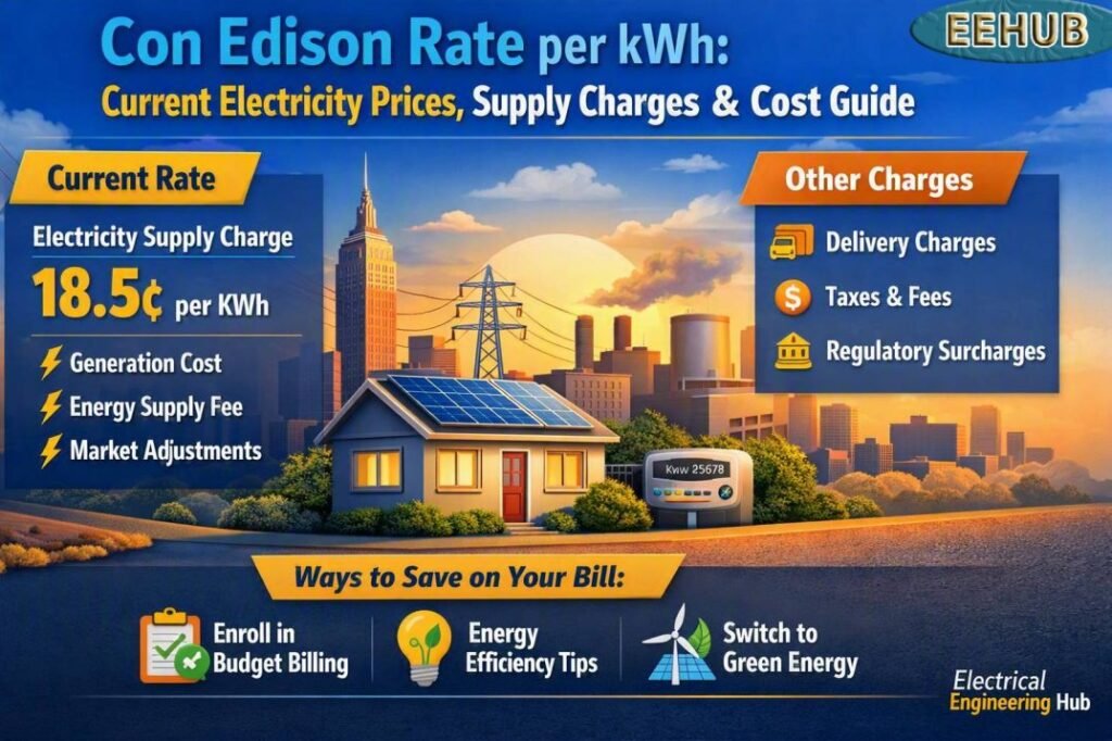 Con Edison Rate per kWh Current Electricity Prices, Supply Charges & Cost Guide