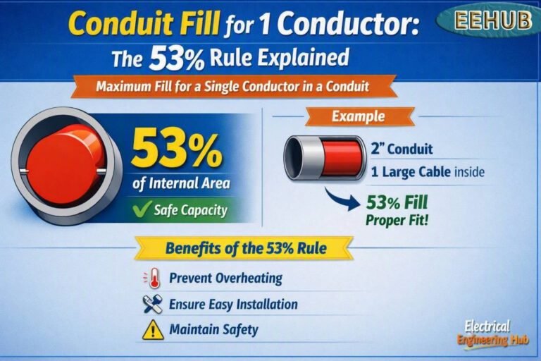 Conduit Fill for 1 Conductor The 53% Rule Explained