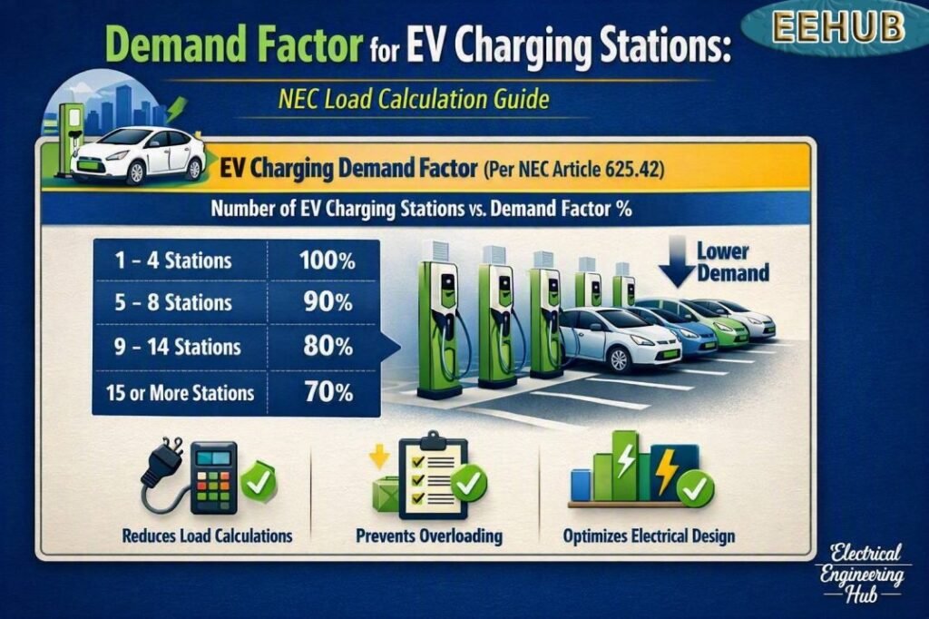 Demand Factor for EV Charging Stations NEC Load Calculation Guide