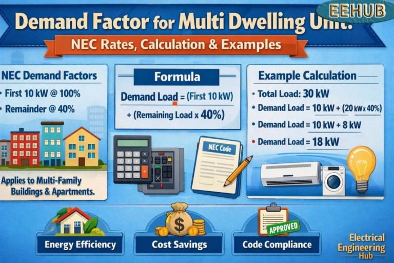 Demand Factor for Multi Dwelling Unit NEC Rates, Calculation & Examples