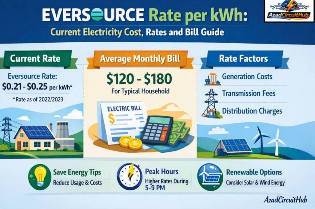 Eversource Rate per kWh Current Electricity Cost, Rates and Bill Guide