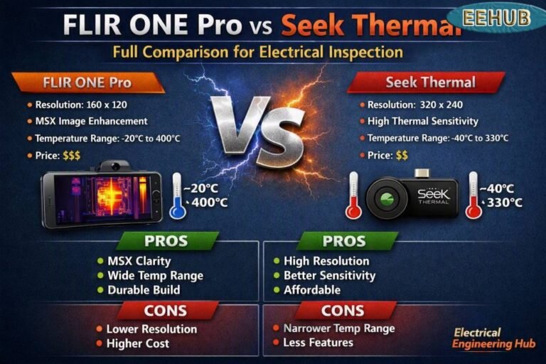 FLIR ONE Pro vs Seek Thermal Full Comparison for Electrical Inspection