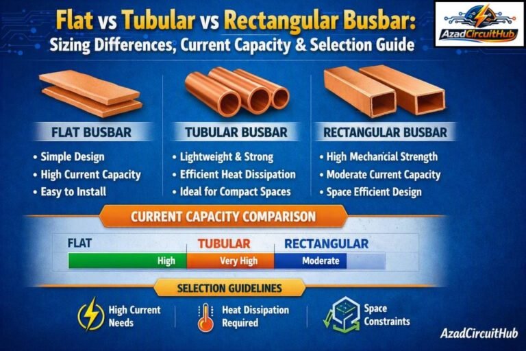 Flat vs Tubular vs Rectangular Busbar Sizing Differences, Current Capacity & Selection Guide