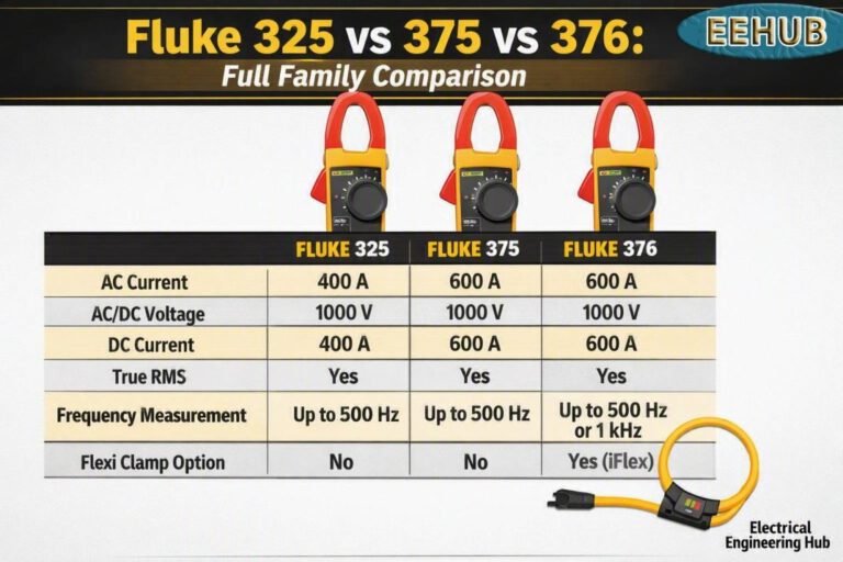 Fluke 325 vs 375 vs 376: Full Family Comparison 1 Fluke 325 vs 375 vs 376 Full Family Comparison