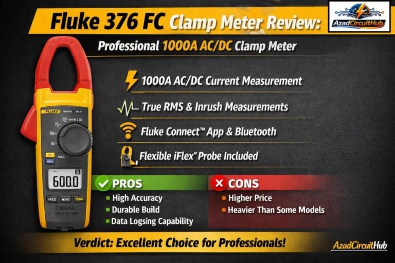 Fluke 376 FC Clamp Meter Review Professional 1000A ACDC Clamp Meter