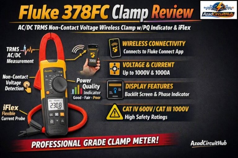 Fluke 378FC Review ACDC TRMS Non-Contact Voltage Wireless Clamp wPQ Indicator & iFlex