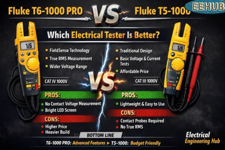 Fluke T6-1000 PRO vs Fluke T5-1000 Which Electrical Tester Is Better