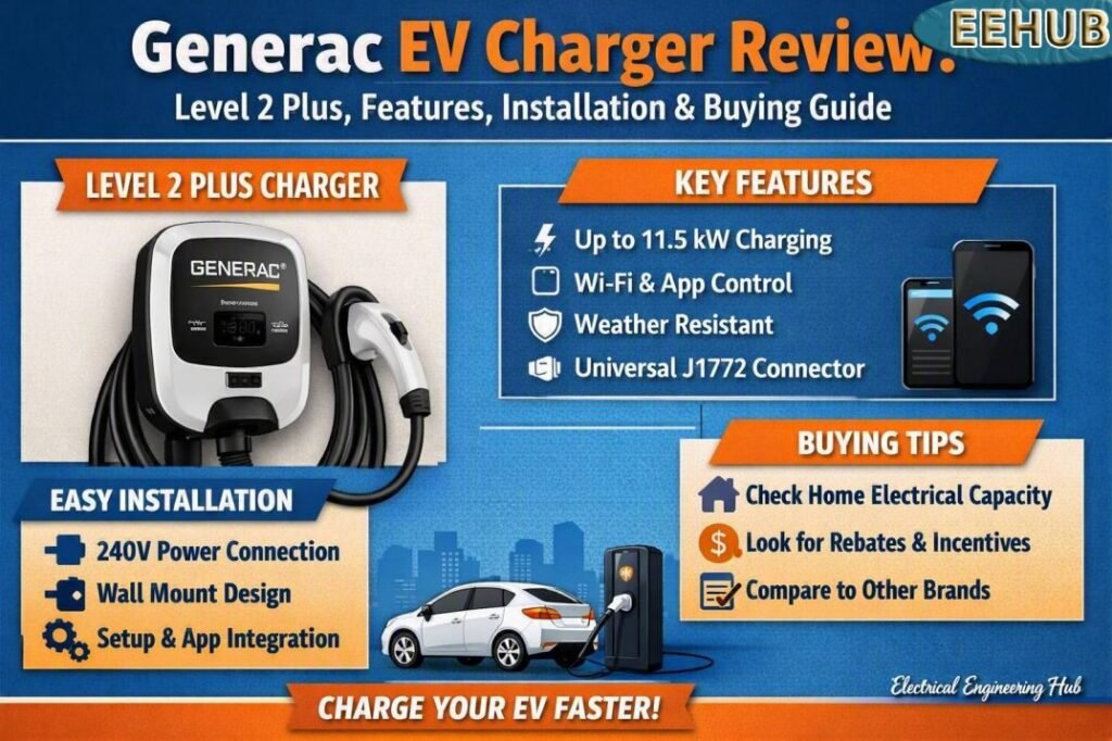 Generac EV Charger Review Level 2 Plus , Features, Installation & Buying Guide