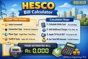 HESCO Bill Calculator HESCO Bill Calculator