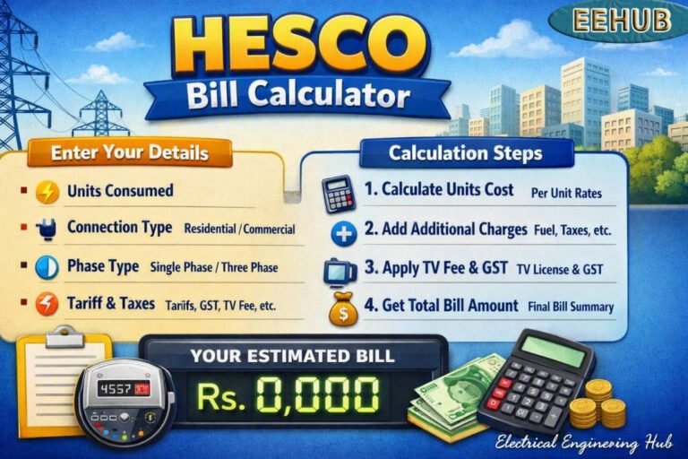 HESCO Bill Calculator 1 HESCO Bill Calculator