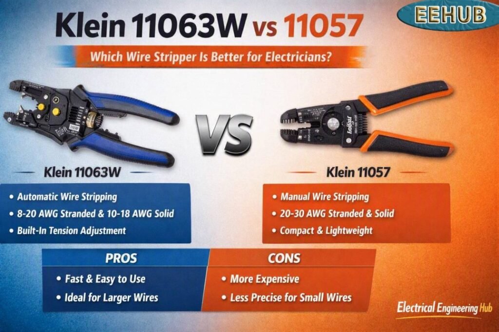 Klein 11063W vs 11057 Which Wire Stripper Is Better for Electricians