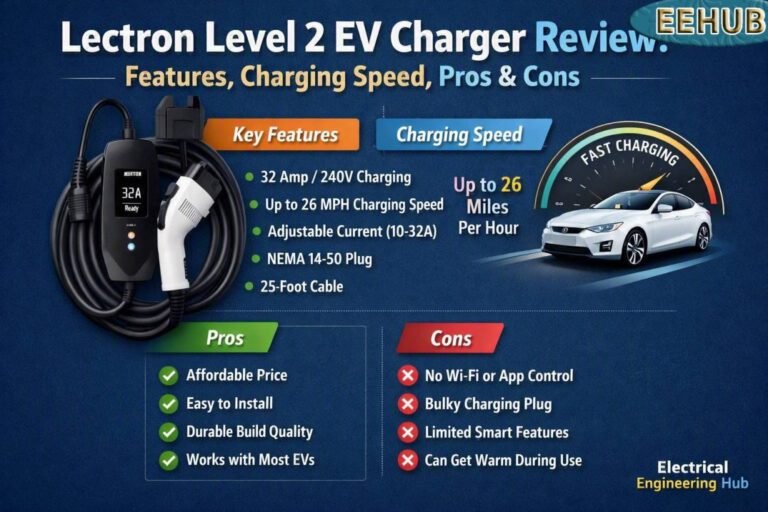 Lectron Level 2 EV Charger Review Features, Charging Speed, Pros & Cons