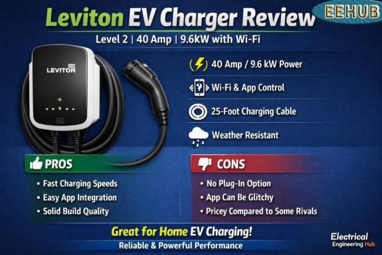 Leviton EV Charger review Level 2 40 Amp 9.6kW with Wi-Fi