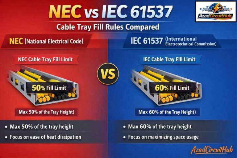 NEC vs IEC 61537 Cable Tray Fill Rules Compared 2 NEC vs IEC 61537 Cable Tray Fill Rules Compared