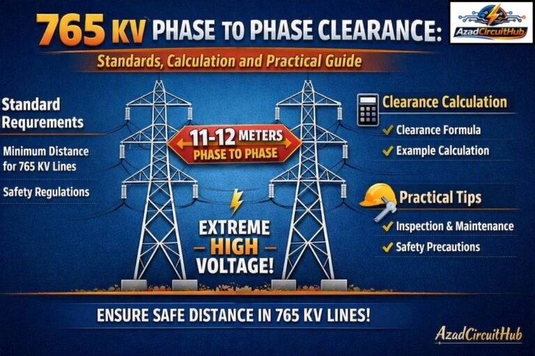 765 KV Phase to Phase Clearance Standards, Calculation and Practical Guide