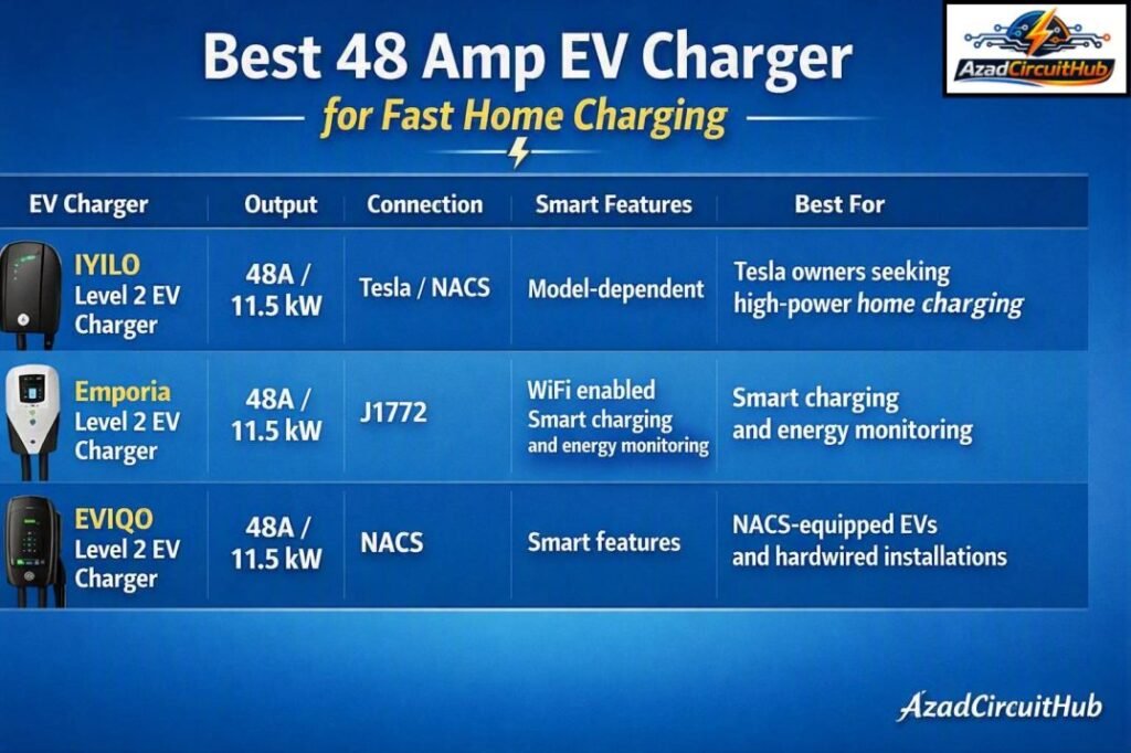 Best 48 Amp EV Charger for Fast Home Charging