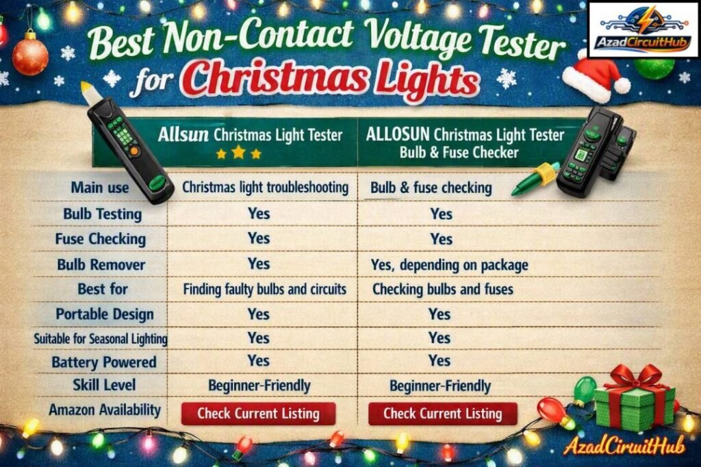 Best Non-Contact Voltage Tester for Christmas Lights 1 Best Non-Contact Voltage Tester for Christmas Lights