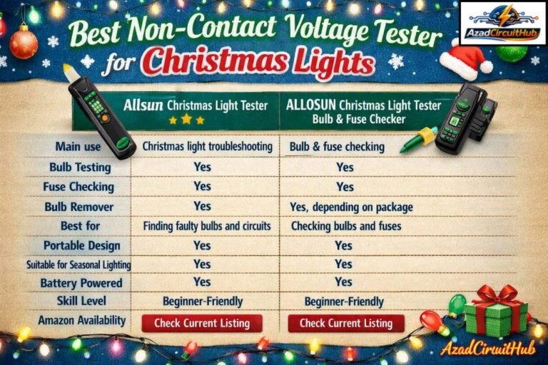Best Non-Contact Voltage Tester for Christmas Lights 10 Best Non-Contact Voltage Tester for Christmas Lights